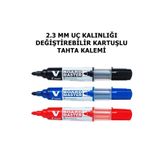 BenKalem 3 RENK KARTUŞLU TAHTA KALEMİ V BOARD MASTER PİLOT