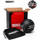 Beon B217 Çenesiz Vizörlü Yazlık Kask Mat Siyah/Gri