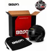 Beon Çenesiz Vizörlü Yazlık Kask [B203] [parlak Siyah] - XL