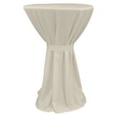 Berlın Bıstro Masa Örtüsü 60 cm Çap - Ekru