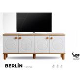 Berlin Mdf Tv Ünitesi - Beyaz - Ceviz
