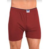 Berrak 1099 Penye Şort 3'lü Bordo Erkek Boxer