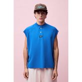 Bershka NATHAN WALKER düğmeli yaka kolsuz sweatshirt