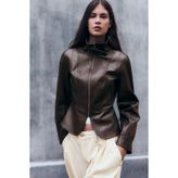 Bershka Suni deri peplum ceket