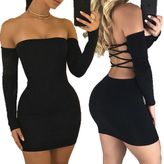 Beruflic Moda Sırt Dekolteli Straplez Mini Elbise