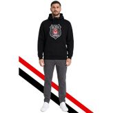 Beşiktaş Erkek Kapüşonlu Sweatshırt Logolu