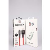 Beşiktaş Lisanslı Iphone Şarj Kablosu Ve Şarj Adaptörü