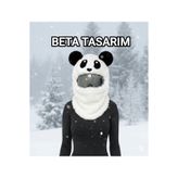 Beta Panda Peluş Kayak Kask Kılıfı Snowboard