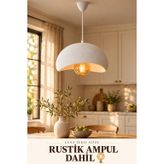 beton görünümlü rustik avize