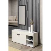 Beyaz Ayakkabılık Dolabı 90 cm