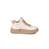 Beyaz Bağcıklı Kadın Hi Sneaker