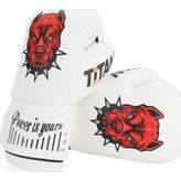 BEYAZ BİTBULL DESENLİ BOKS ELDİVENİ