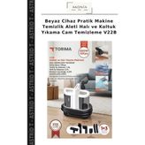 Beyaz Cihaz Pratik Makine Temizlik Aleti Halı ve Koltuk Yıkama Cam Temizleme V22B - Çok Renkli