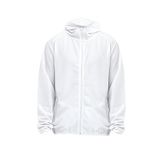 Beyaz Erkek Sweatshirt Fermuarlı Kapüşonlu LTB
