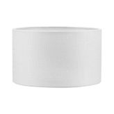 Beyaz Lambader Başlığı Çap 30 Cm Silindir Kumaş Lb814
