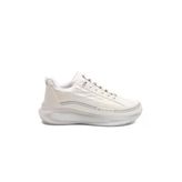Beyaz Memory Foam Lastik Bağcıklı Erkek Sneaker