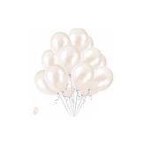 BEYAZ METALİK BALON 10'LU