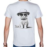 Beyaz Penguen Black-White Beyaz Penye Basic Erkek T-shirt