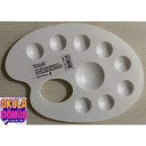 Beyaz Plastik Resim Paleti