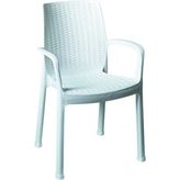 Beyaz Rattan Sandalye Seti, 2 Adet