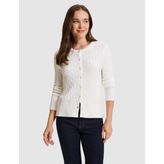 Beyaz Regular Fit Triko Hırka 50331467 VR013