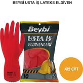 Beybi Arge Toptan Usta Iş Lateks Eldiven 12 Adet No 9
