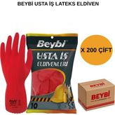 Beybi Arge Toptan Usta Iş Lateks Eldiven 200 Çift No 9