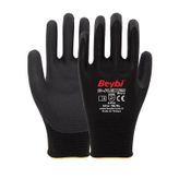 Beybi B-Flex120 Siyah Micro Köpük Nitril 8 Beden 12 Çift İş Eldiveni