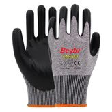Beybi CN300 Nitril Kaplı HDPE Örme Kesilmeye Dirençli Eldiven