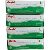 Beybi Lateks Pudralı (L) 4 Lü Eldiven 4 Kutu