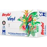 Beybi Mdr Vinil Eldiven Pudrasız 100 Adet Medium
