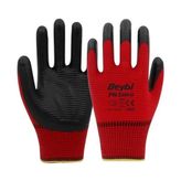 Beybi Nitril Poly PN Zebra Kırmızı-Siyah Eldiven No: 9 - 12 Adet