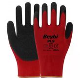Beybi PL-9 Örme Kırmızı Siyah Nitril Eldiven