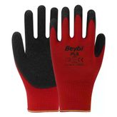 Beybi PL8 Polyester Örme Lateks Eldiven - NO: 10 - 100 Çift