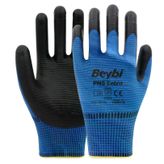 Beybi PN5 No: 10 Koli 288 Çift Mavi Zebra Polyester Örme Nitril Eldiven