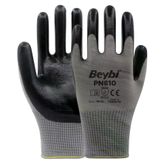 Beybi PN810 No: 10 Koli 288 Çift Gri Polyester Örme Nitril Eldiven