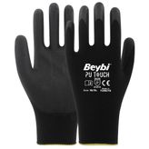Beybi Pu Touch No: 8/M 288 Çift Poliüretan Kaplı Polyester Örme Eldiven