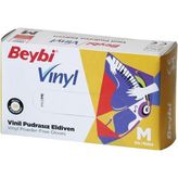 Beybi Vinyl Eldiven Pudrasız Orta (M) - 100 Adet