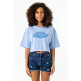 Beyblade Logo Bebe Mavi Kadın Crop Tshirt