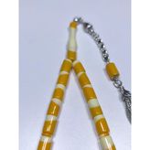 Beyzbol Topu Sarı Tesbih (7 X 11 Mm)