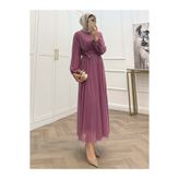 bezenstore SİMLİ TÜL GÜL KURUSU ELBİSE