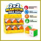 Bezos 2x2 Tic Tac Manyetik Küp Bcks - Standart