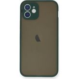 Bezos iPhone 12 Mini Kılıf Montreal Silikon Kapak - Yeşil