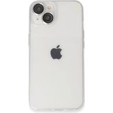 Bezos iPhone 14 Kılıf Luko Lens Silikon - Gümüş