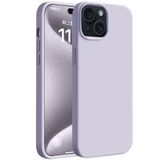 Bezos iPhone 15 Kılıf First Silikon - Lila