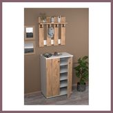 Bezos Metal Ayakkabılık Vestiyer Seti Çam Bzss - Standart