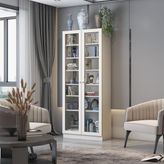 BFE211-BEYAZ Temper Cam Kapaklı Büfe Vitrin
