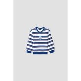 B&G Erkek Bebek Çizgili Sweatshirt - 9 Ay