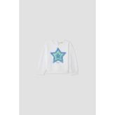 B&G Kız Bebek Beyaz Sweatshirt - 6 Ay