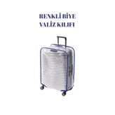 BGV HOME Şeffaf Valiz Kılıfı ve Bavul Koruyucu Renkli Biye